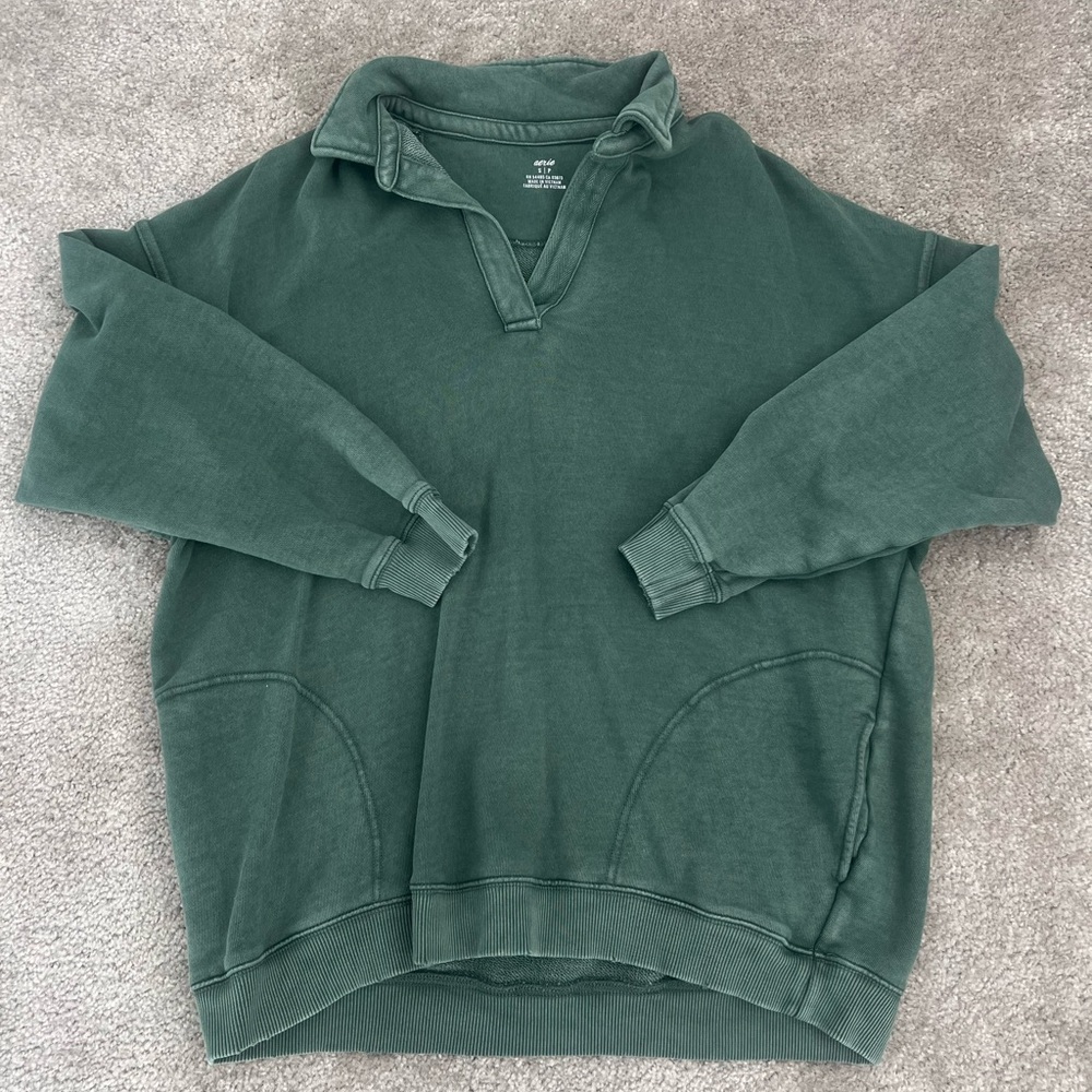 Aerie Oversized Collared Sweater